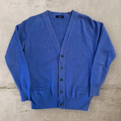 Cárdigan de Lana Y's Yohji Yamamoto Azul Púrpura Hecho en Japón Talla Mediana Foto 1 de 4