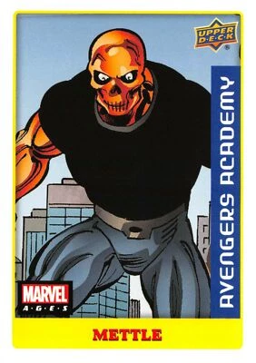 Marvel Ages 2021 (UD) LOW SERIES STICKER PARALLEL BASE Card #18 / METTLE - Image 1 of 2