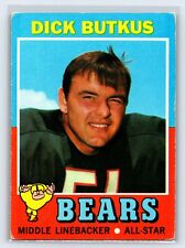 1971 Topps Dick Butkus #25 Chicago Bears