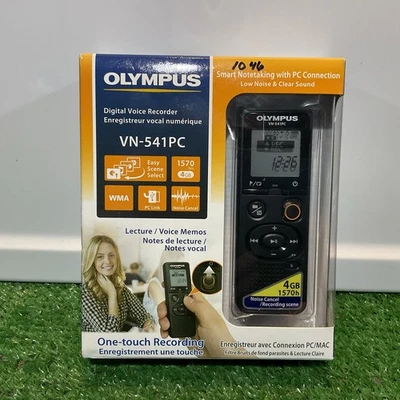 NEW Olympus VN-541PC 4GB Digital Voice Recorder - Black / BRAND NEW Sealed Box - Image 1 of 4