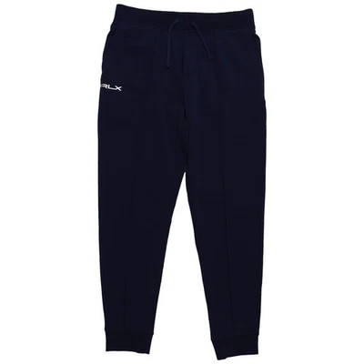 RLX Ralph Lauren Navy Blue Flat Front Pants Sz M Wool Blend Jogger Style - image 1 of 4