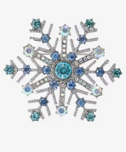 Schöne Diamant Weihnachten Schneeflocke Brosche Geschenktüte enthalten  - Bild 1 von 1