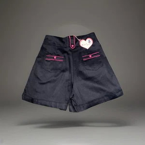 Friday On My Mind 40s Style Black Contrast Cotton Shorts, Size XS - Picture 1 of 8
