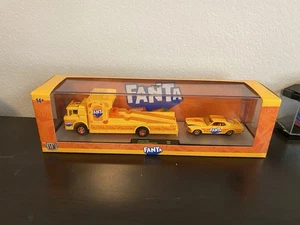 M2 Machines Hauler Fanta 1970 Ford C-950 & 1970 Ford Mustang Custom 🔥CHASE🔥 - Picture 1 of 1