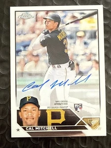 Cal Mitchell 2023 Topps Chrome Rookie Auto #RA-CMI Pirates White Sox - Picture 1 of 2