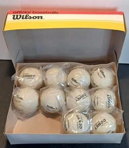 10- Wilson Official Comet Baseball Balls w/Rubber Covers A1282B Composite Center - Picture 1 of 5