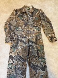 Vintage Cabela’s  90s Mossy Oak Coveralls Camo Mens Medium Regular! - Picture 1 of 9