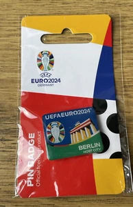 Insignia Pin Ciudad Anfitriona UEFA EURO 2024 Berlín NUEVO - Imagen 1 de 3