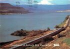 Amtrak Pioneer Passenger Train Columbia River Gorge Pm 1988 Oregon Postcard