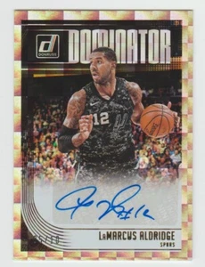 LaMarcus Aldridge 2018-19 Donruss Dominator Signatures GOLD SP AUTO #05/10 SSP - Picture 1 of 2
