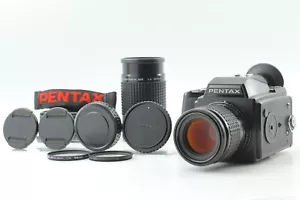 Two lens + Film Holder [ N.MINT】Pentax 645 Film Camera A-1 50mm/200mm from JAPAN - Picture 1 of 18