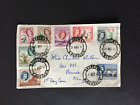 SOUTHERN RHODESIA 1953 SHORT SET TO 9d ON FDC COVER TO NAIROBI