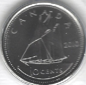 2010 KANADA 10c & 5c, Elizabeth II, bankfrisch (BU) (MÜNZE, GELD, SAMMLERSTÜCK) - Bild 1 von 4