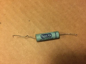 Vintage 1950s Solar .01 uf 600v Molded paper Capacitor Guitar Tone Cap Tested - Picture 1 of 7
