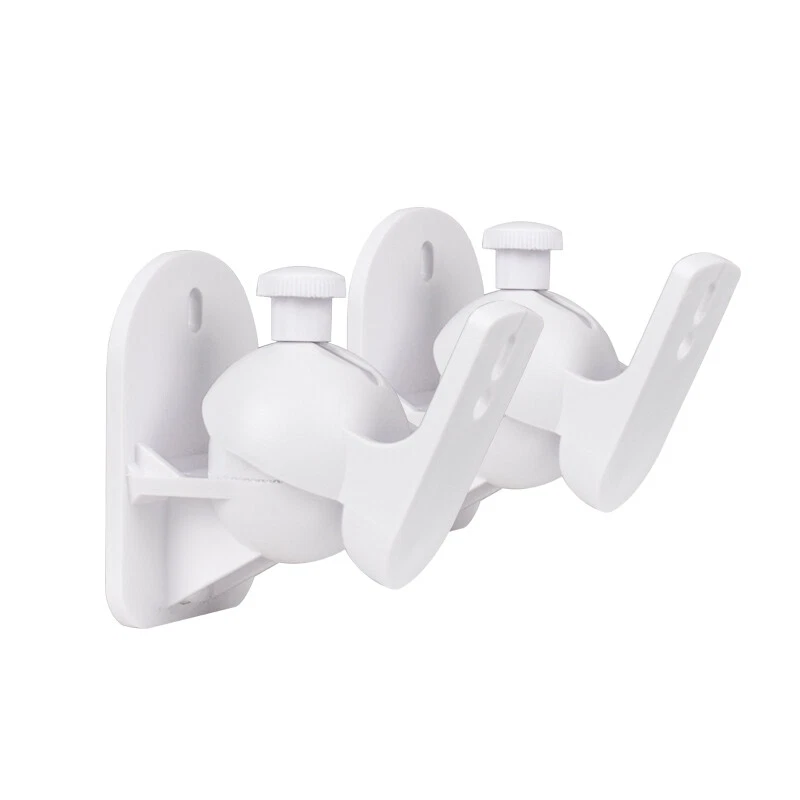 1Pair Universal Sound Satellite Speaker Wall Mount Stand Bracket Adjustable Tool - Image 1 of 4