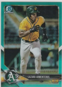 Bowman Chrome Aqua 2018 refractor #BCP118 Lázaro Armenteros 121/125 Oakland A's - Imagen 1 de 1
