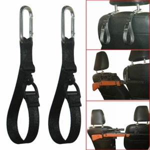 Car Seat Back Tactical Gun Rifle Shotgun Hanging Nylon Sling Rack Storage Holder - Picture 1 of 6