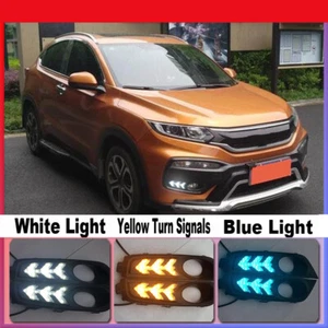 For Honda HR-V 2015~2017 LED DRL Daytime Running Lights Fog Lamps Bumper - Foto 1 di 6