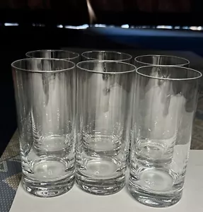 6-Vintage SCHOTT ZWEISEL Tritan Paris Crystal Tom Collins Tumblers 16oz - Picture 1 of 5