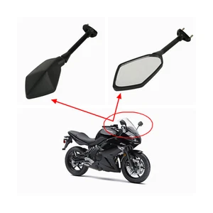 Black Kawasaki NINJA 650R 2009 2010 2011 Left Right Side rear view Mirror Set - Picture 1 of 4