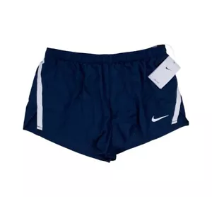 NUOVO pantaloncino da corsa Nike Fast 2" Dri-Fit foderato blu bianco uomo taglia L CV2821-420 - Foto 1 di 6