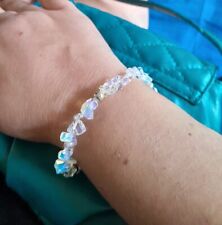 BRACCIALE OPALE NOBILE NATURALE E ARGENTO 925 Regalo Pietra di nascita ottobre