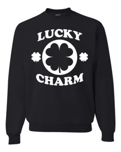 Suéter Gráfico Irish Clover Lucky Charm St Patricks Day Unisex Cuello Redondo - Imagen 1 de 3