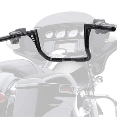For Harley Electra Glide Ultra Classic Dressers Ape Hanger Handlebars 12" Rise - Image 1 of 4