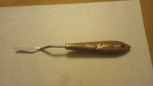 Cuchillo de paleta/pintura vintage FREDRIX #7066, mango de madera, hecho en Italia - Imagen 1 de 7