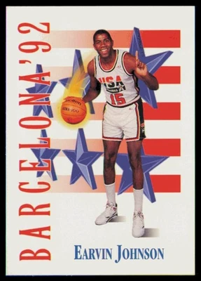 1991-92 SkyBox #533 Earvin Johnson USA - Image 1 of 2