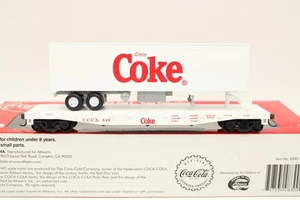 Athearn HO CCCX Coca-Cola 50' Flat Car #849 & 40' Truck Trailer Load NOS 8300 - Bild 1 von 7