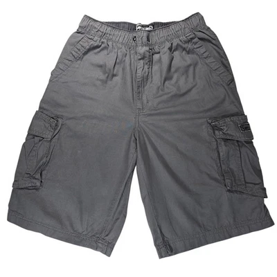 Shorts cargo UnionBay masculino L 14-16 cinza cintura elástica sem cordão Union Bay - Imagem 1 de 4