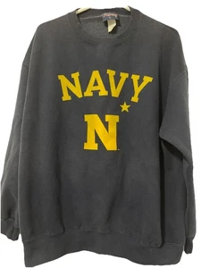 Vintage Jansport Dad Sweatshirt Navy Size Large Big Graphic Print - Bild 1 von 5