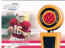 2002 Playoff Piece of the Game Materials Football Card #24J Jake Plummer JSY