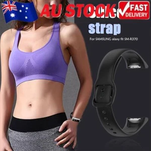 Silicone Watch Strap Sport Band for Galaxy Fit SM-R370 (Black) - Zdjęcie 1 z 8