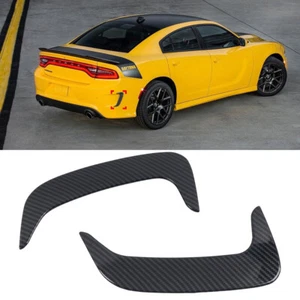 Para Dodge Charger 2015-2020 Alerón Lateral Trasero Guardabarros Ventilación Aire Cubierta Borde 2 piezas - Imagen 1 de 6