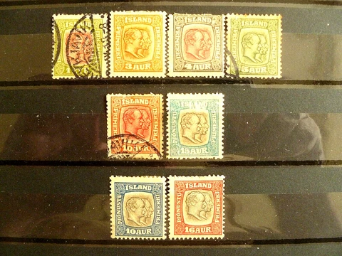 Iceland, 1907-08, 2 Kings, Christian IX & Friderik VIII, several valuable sets Cover
