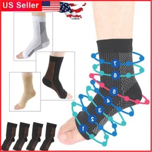 2Pair Nano Premium Socks for Neuropathy For Women & Men Ankle👍 - Picture 1 of 18