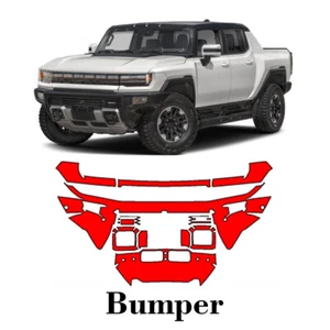 Front bumper PreCut PPF Paint Protection Film For GMC Hummer EV 2023-2025 - Picture 1 of 6
