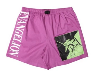 Neon Genesis Evangelion Unit-01 Men's Pink Shorts Size Medium New Without Tags - Picture 1 of 5