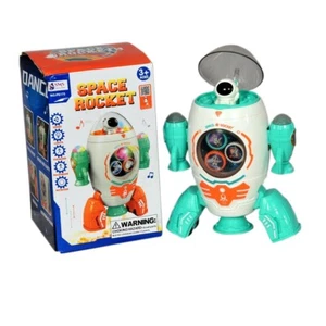 Space Rocket Flashing Lights Launcher Toy Toddler Kids Birthday Eid Gift - Picture 1 of 6
