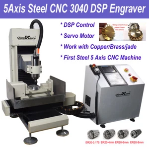 5Axis Steel CNC3040 Engraving Machine 2200W DSP Cutter Router Engraver for Metal - Picture 1 of 11