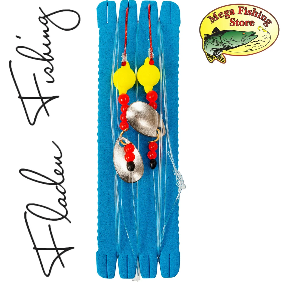 FLADEN Brandungsvorfach Dorsch Plattfisch Scholle Butt Meeres Rig Vorfach Gr 1/0 - Bild 1 von 1