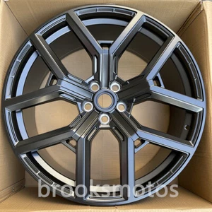 1PCS 22" SATIN BLACK 5 SPOKE WHEELS RIMS FITS FOR 2019+ LAND ROVER DEFENDER L663 - Picture 1 of 9