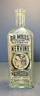 Antique Vintage DR. MILES NERVINE Molded Bottle Paper Label QUACK MEDICINE c1900