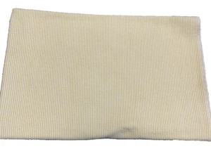 Carter's Yellow Stripe Receiving Blanket White Flannel Cotton Swaddle Lovey Wrap - Picture 1 of 12