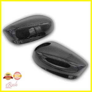 FOR 2008-2012 HONDA ACCORD CARBON FIBER PRINT 2PCS SIDE MIRROR COVERS TRIM - Picture 1 of 1