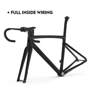Full Internal Wiring Frame Set Carbon Road Bike Frame with Integrated Handlebar