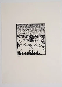Hans Sperschneider: Holzschnitt, handsigniert, 100 Ex. - Bild 1 von 3