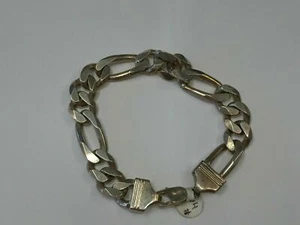 Silver 925 Silver Men's Set Necklace 141g & Bracelet 58.3g - Picture 1 of 8